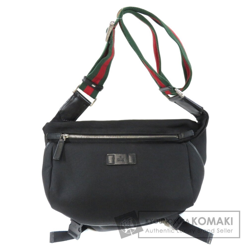 Gucci Sherry Line Shoulder Bag black techno leather